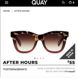 Quay after hours sunnies